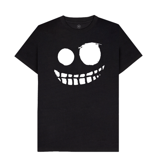 Black Recycled Printed T-Shirt Front