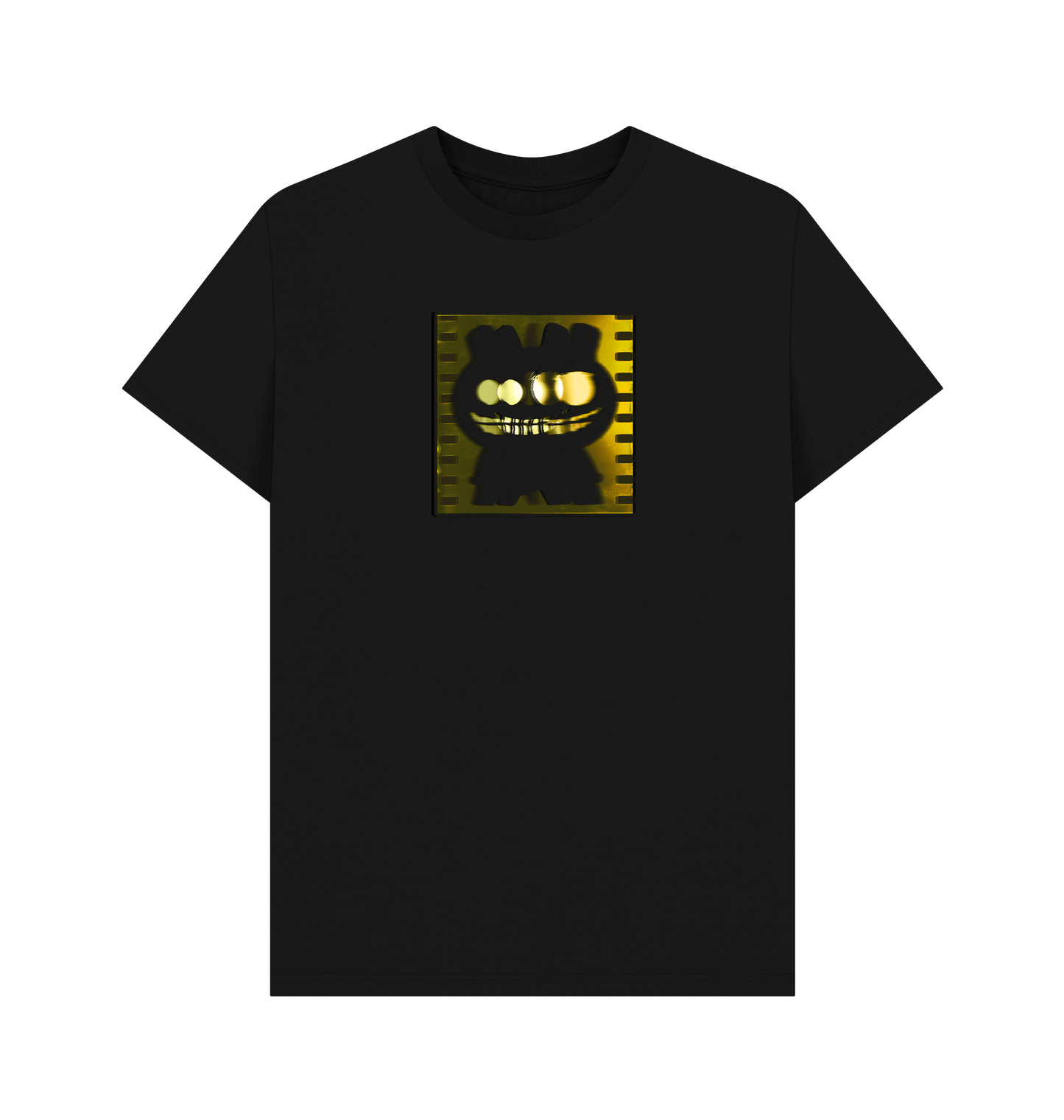 Black Printed T-shirt Front