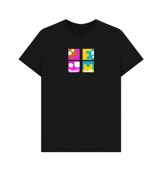 Black Printed T-shirt Front