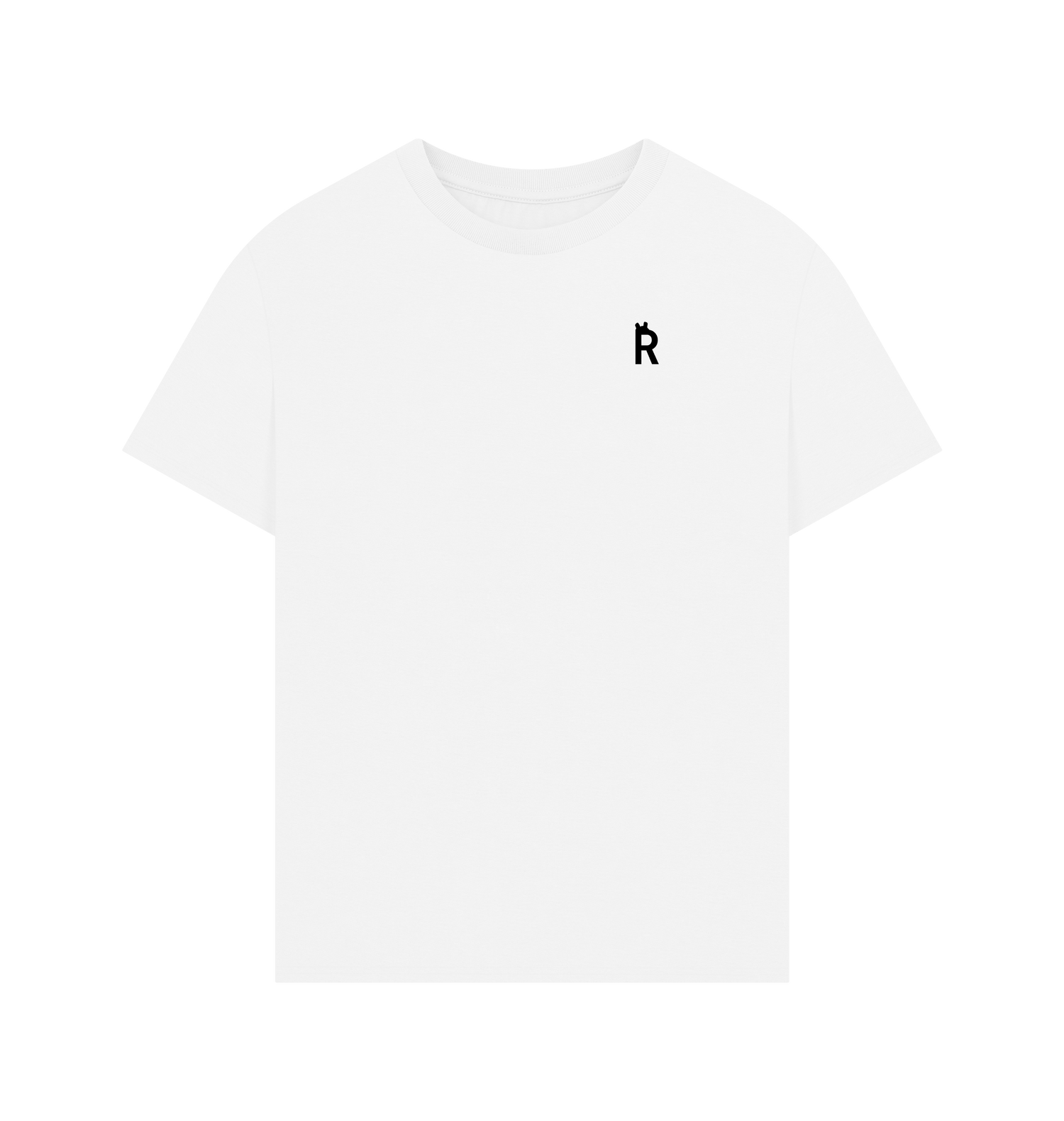 White Printed T-shirt Front