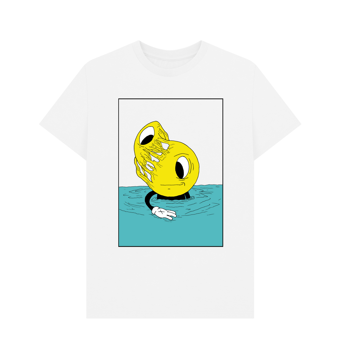 White Printed T-shirt Front
