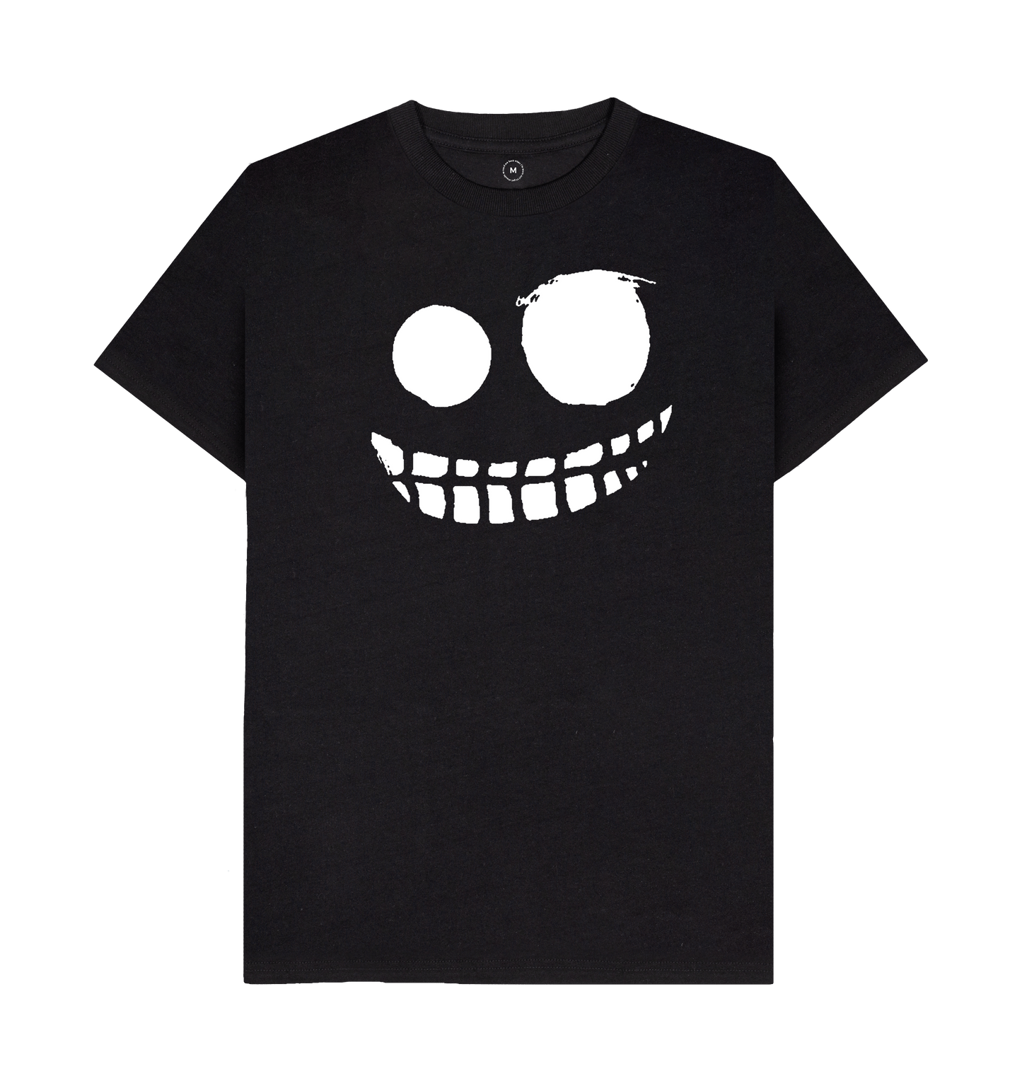 Black Recycled Printed T-Shirt Front