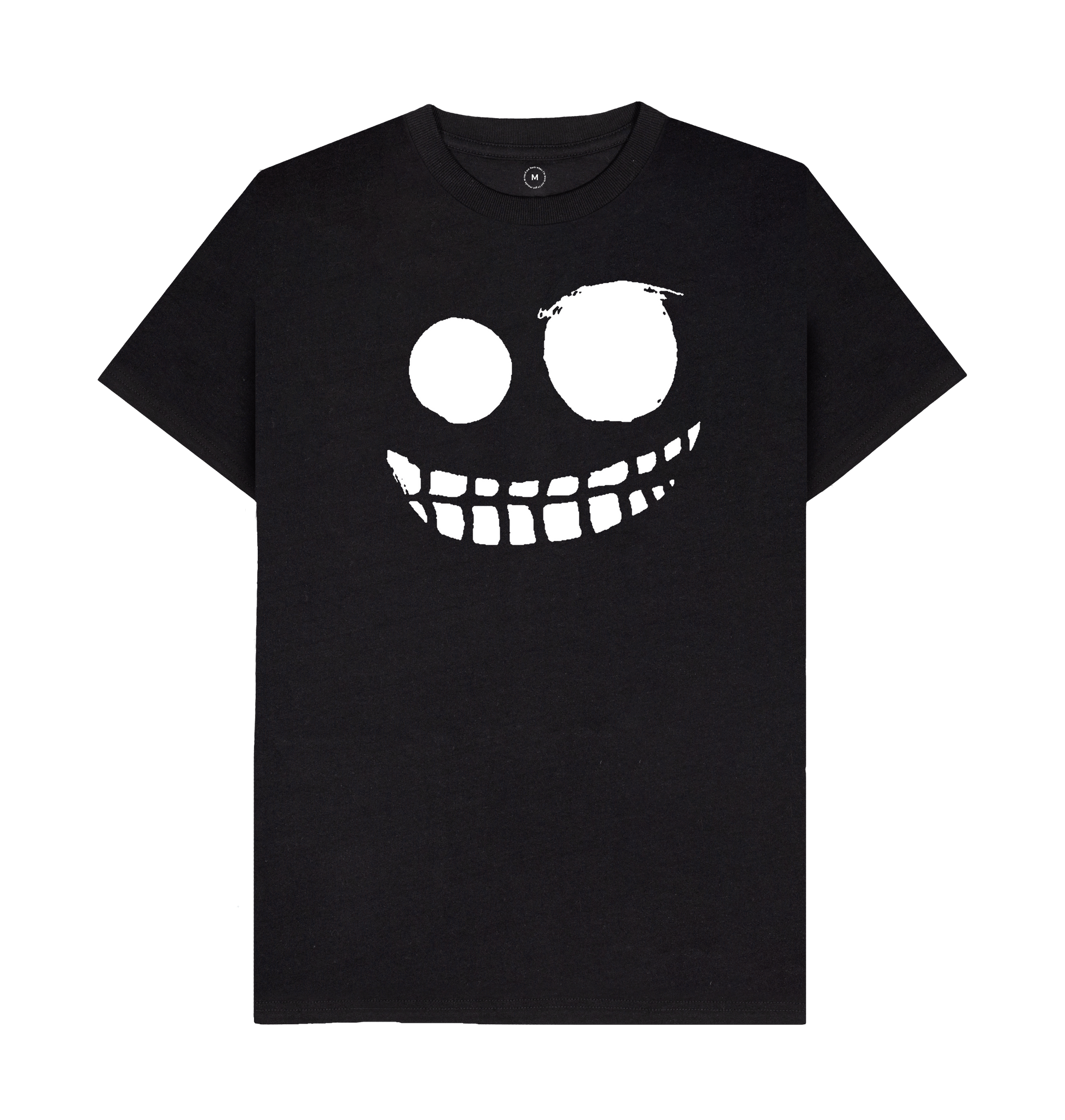 Black Recycled Printed T-Shirt Front