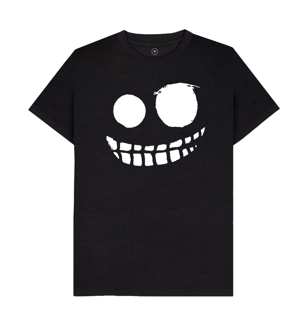Black Recycled Printed T-Shirt Front