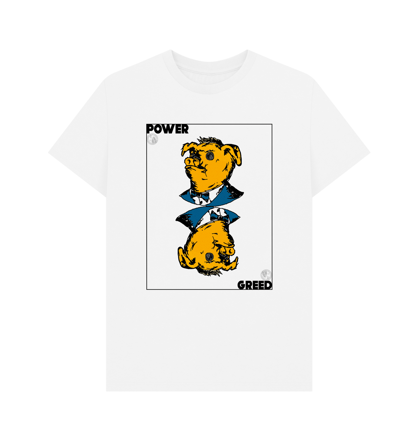 White Printed T-shirt Front