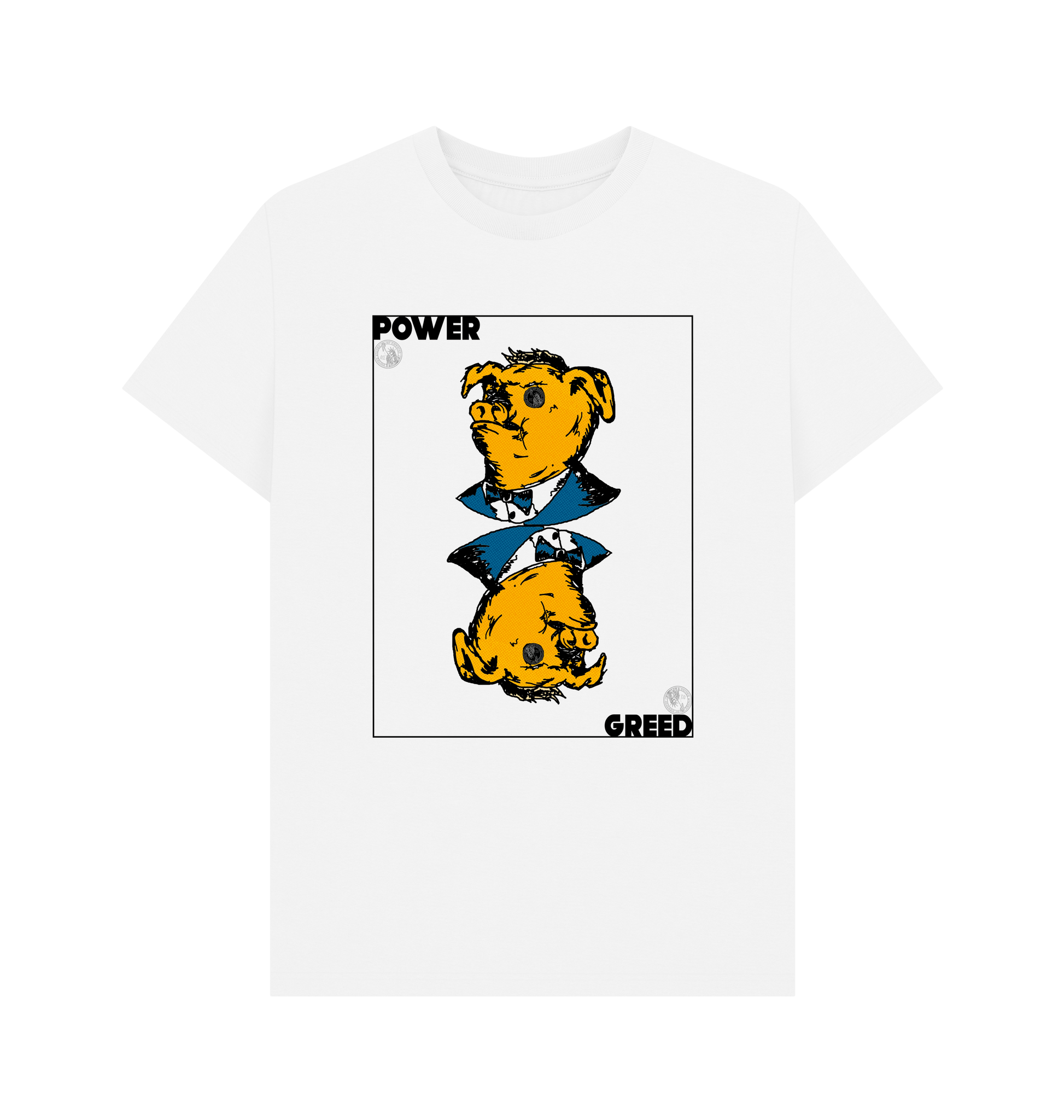 White Printed T-shirt Front