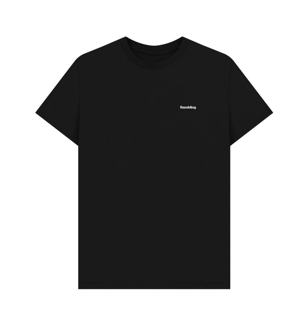 Black Printed T-shirt Front