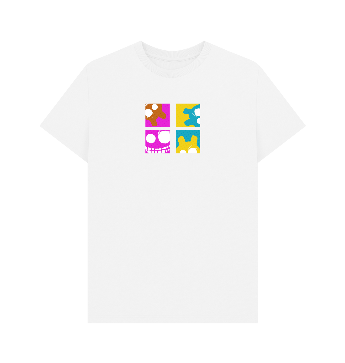 White Printed T-shirt Front