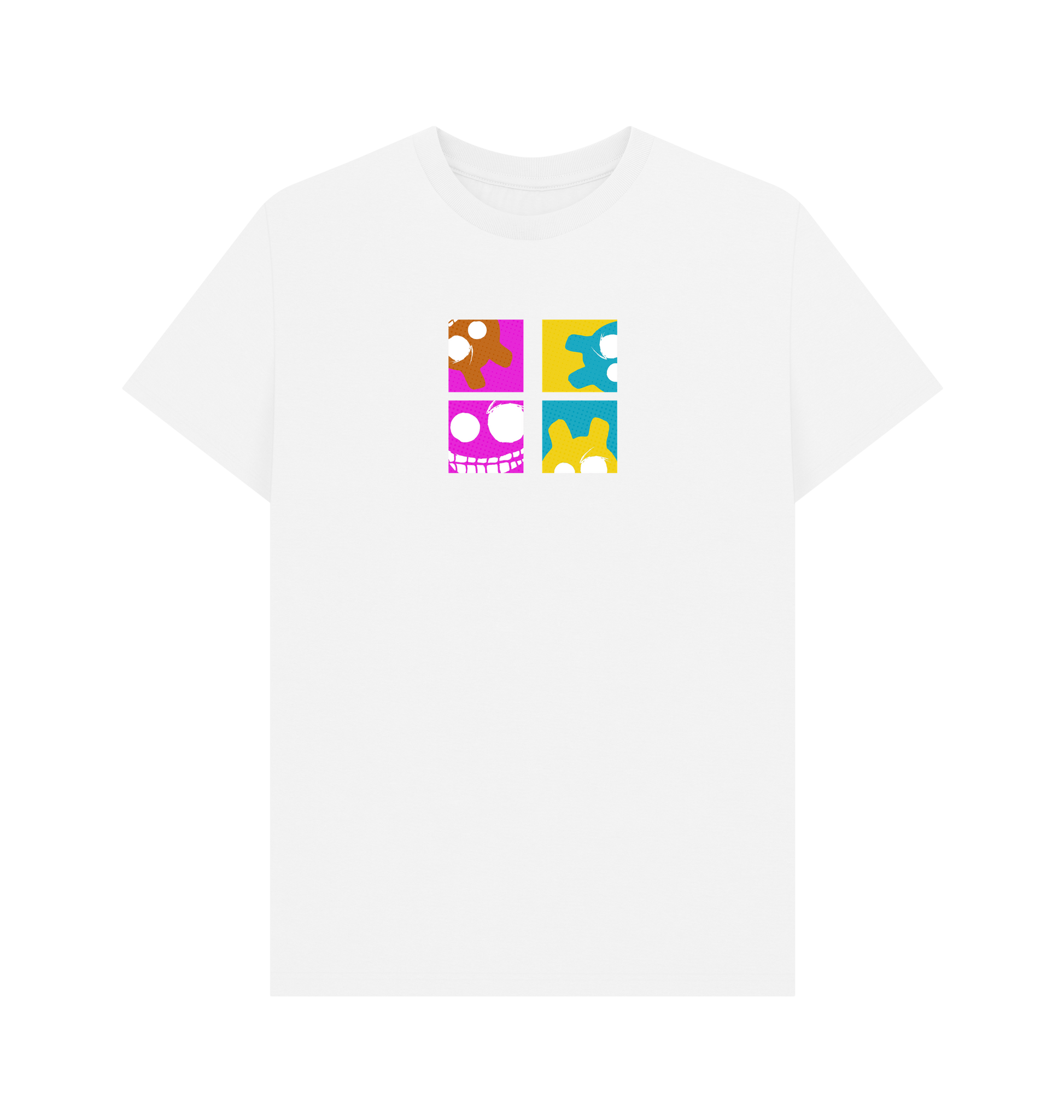White Printed T-shirt Front