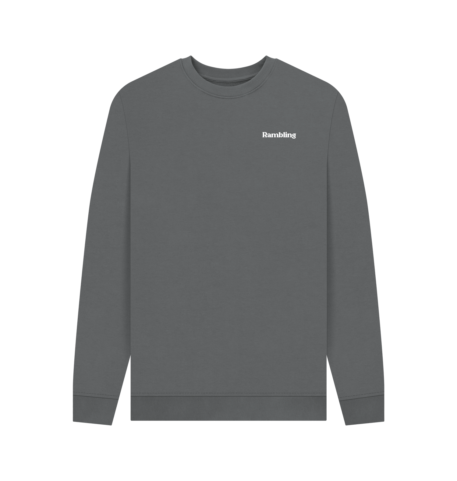 Slate Grey Printed Sweater Front