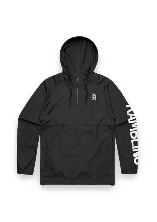 logo 100% recycled polyester waterproof windbreaker