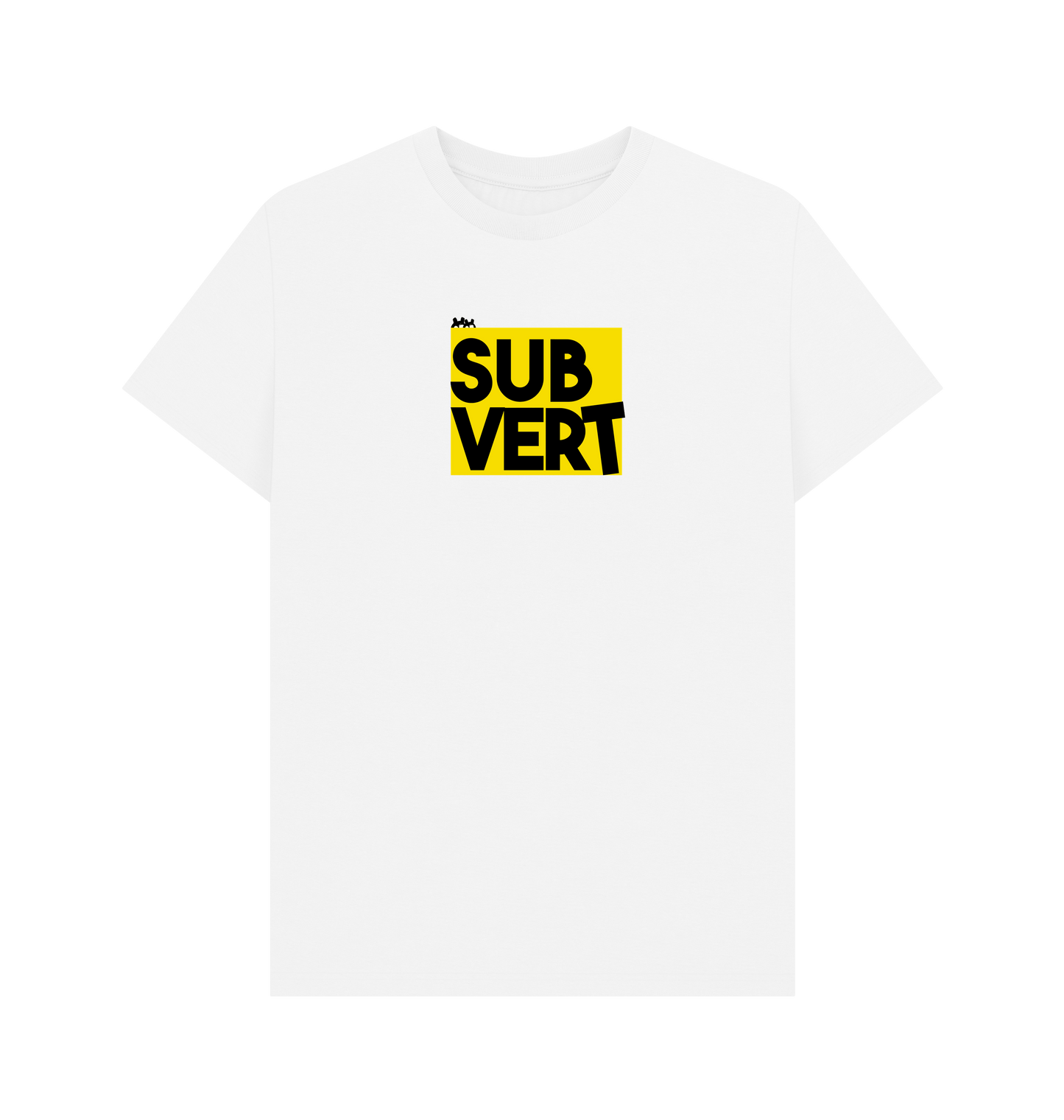 White Printed T-shirt Front