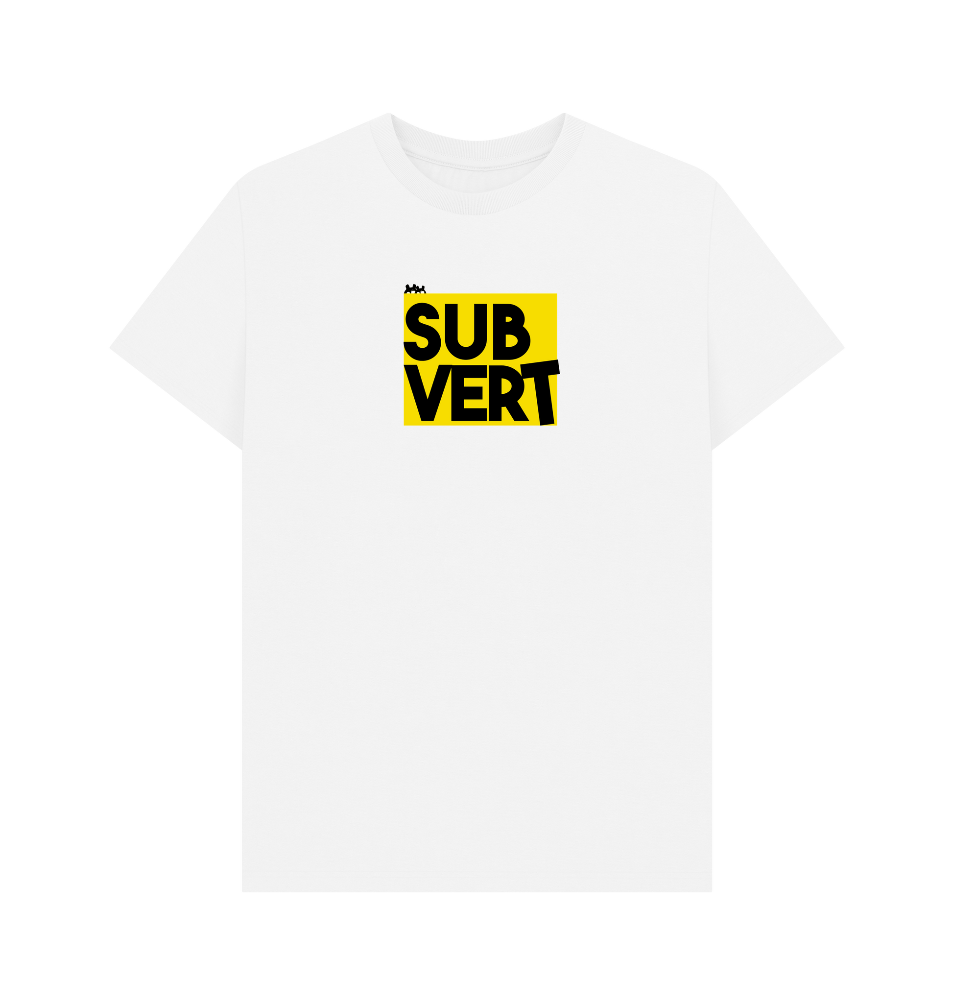 White Printed T-shirt Front