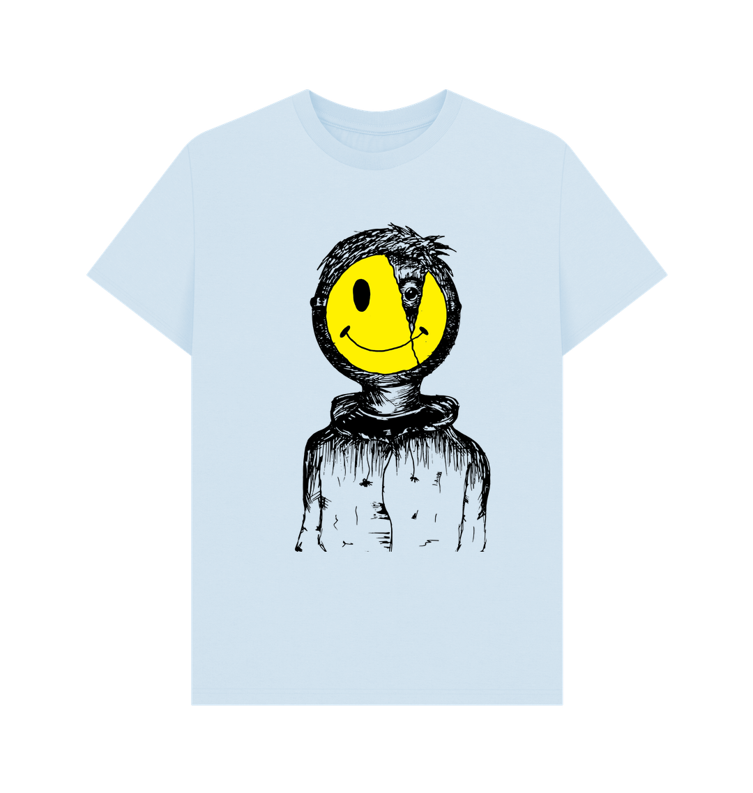 Sky Blue Printed T-shirt Front