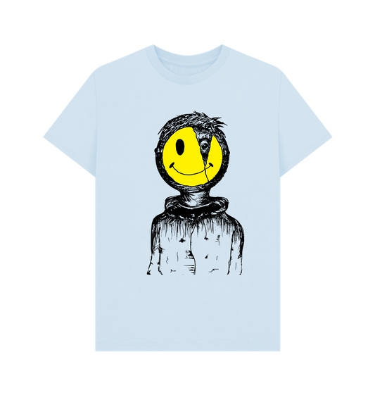 Sky Blue Printed T-shirt Front
