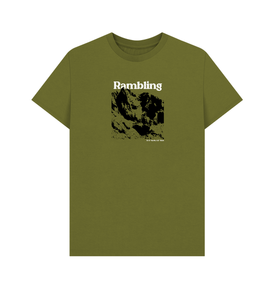 Moss Green Printed T-shirt Front