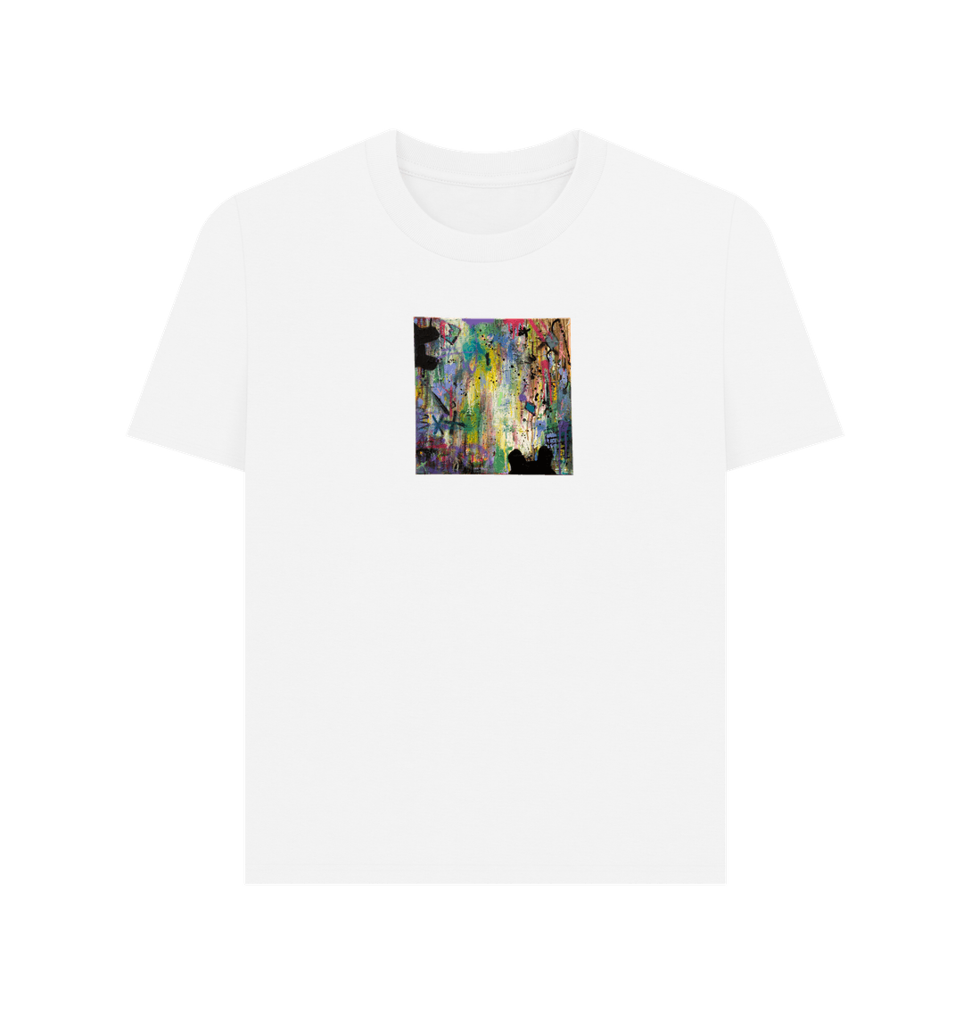 White Printed T-shirt Front