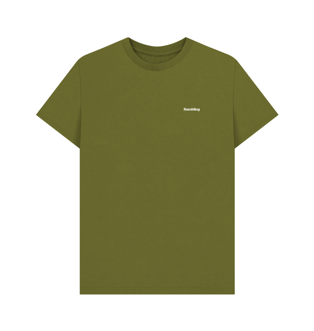 Moss Green Printed T-shirt Front