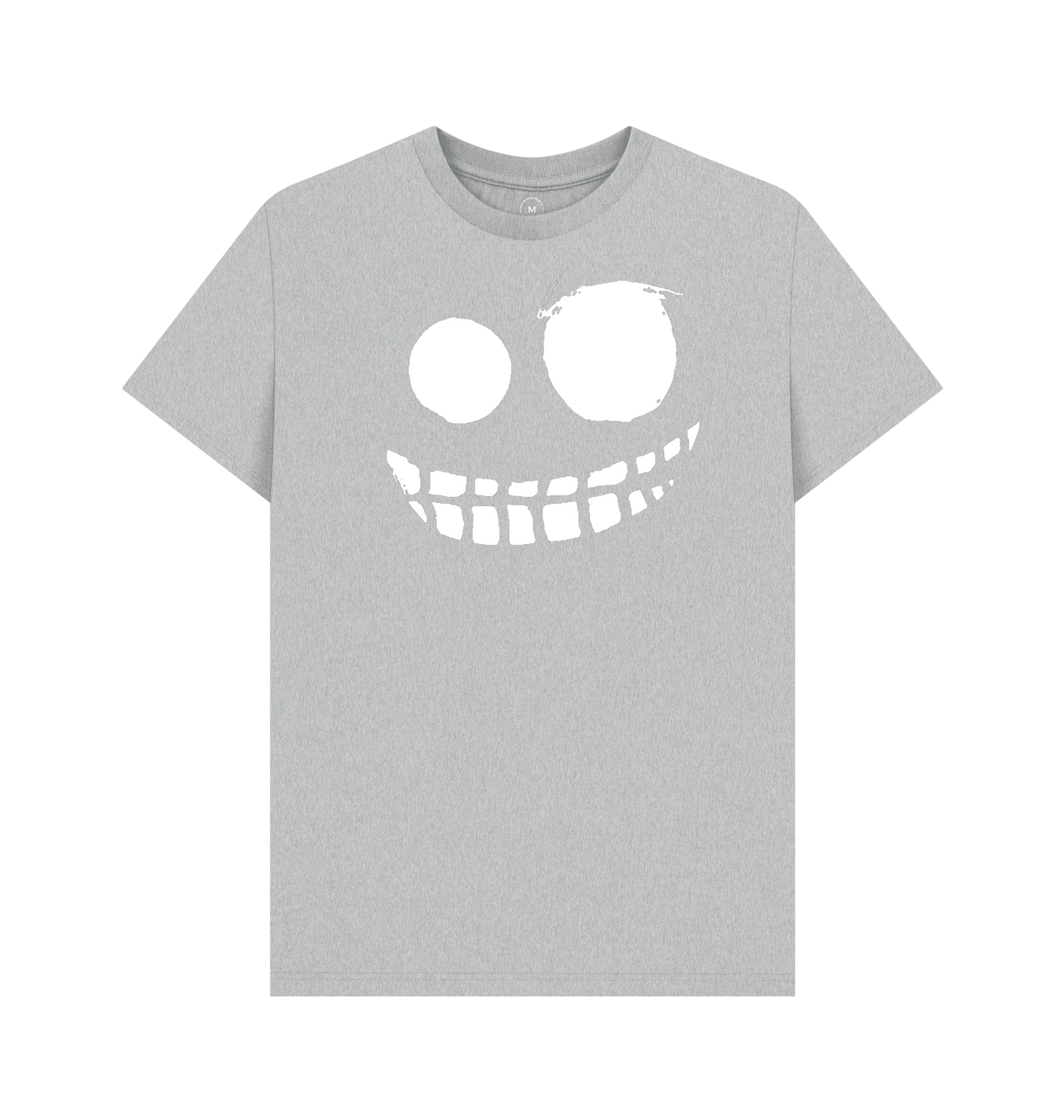 Grey Recycled Printed T-Shirt Front