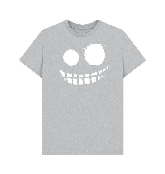 Grey Recycled Printed T-Shirt Front