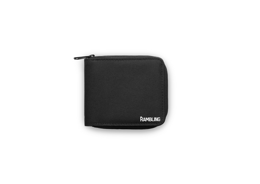 Logo 100% recycled polyester zip Wallet